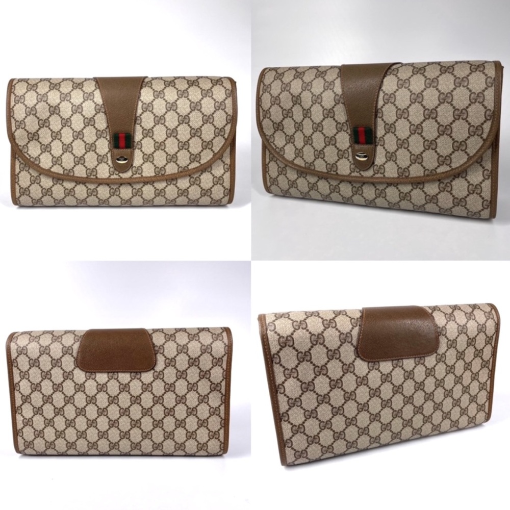 🔴SOLD🔴Gucci GG Monogram Ophidia Clutch - Picture 6 of 13